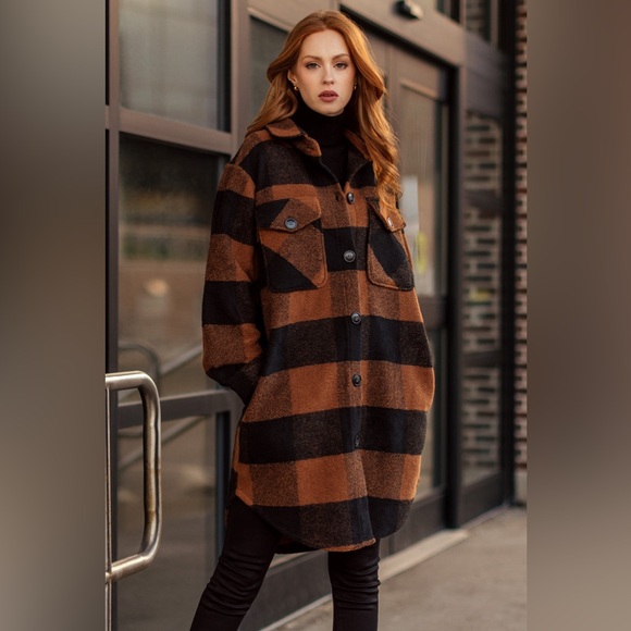 RD Style Buffalo Plaid Shacket - Picture 5 of 6